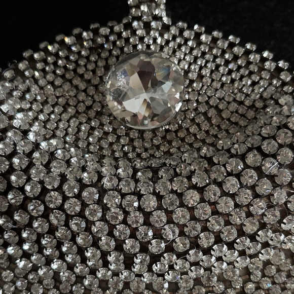 Silver Rhinestone Clutch - Picture 5 of 6